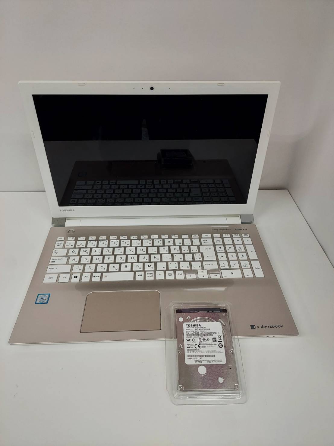 dynabook X5 P1X5JPEGのSSD換装によるパソコン高速化の事例（東松山市