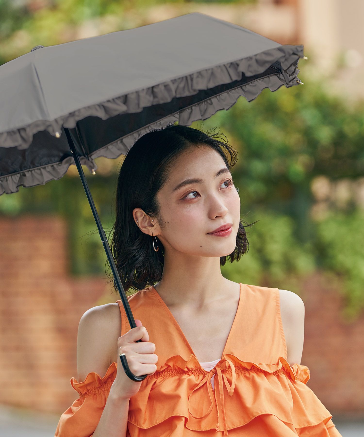 遮光クラシックフリル ミニ Wpc. ギフト対象 日傘 折りたたみ 晴雨兼用