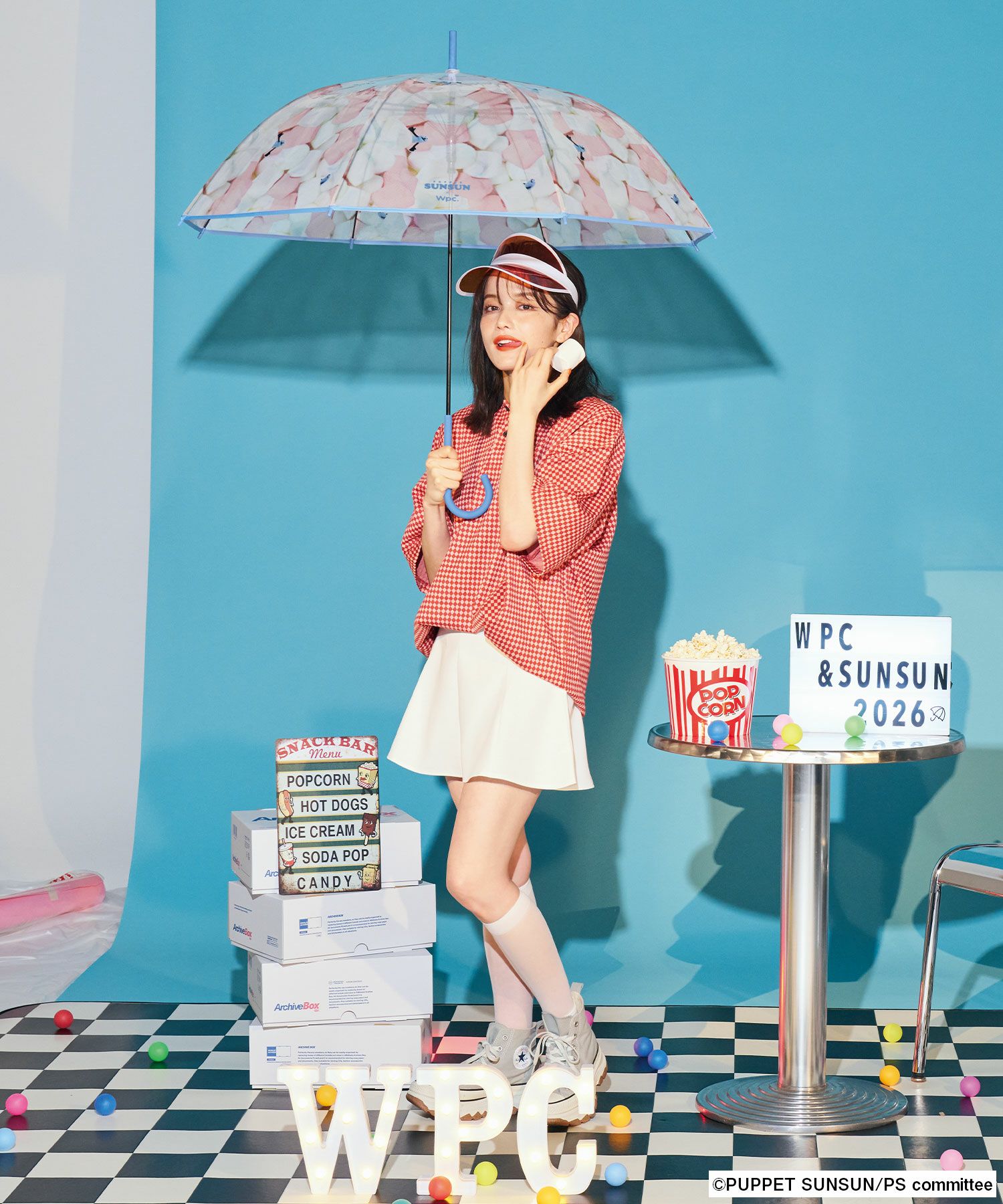 ビニール傘]パペットスンスン × Wpc. マシュマロアンブレラ 雨傘 長傘