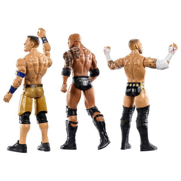 2025 WWE Mattel Main Event Superstars 3-Pack: John Cena, The Rock