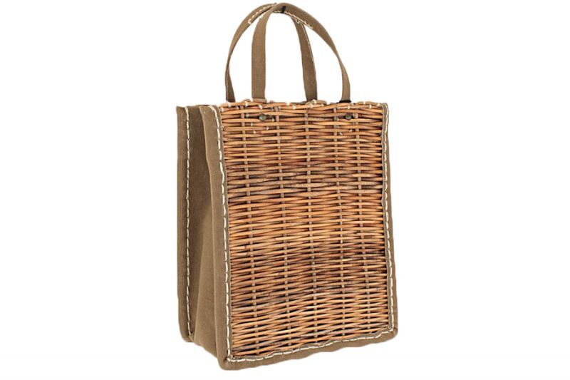 ebagos エバゴス 防水キャンバス・カゴ袋ハンド