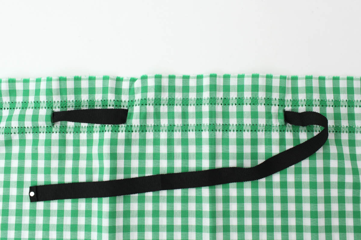 ebagos エバゴス ギンガムチェック・かぶせ