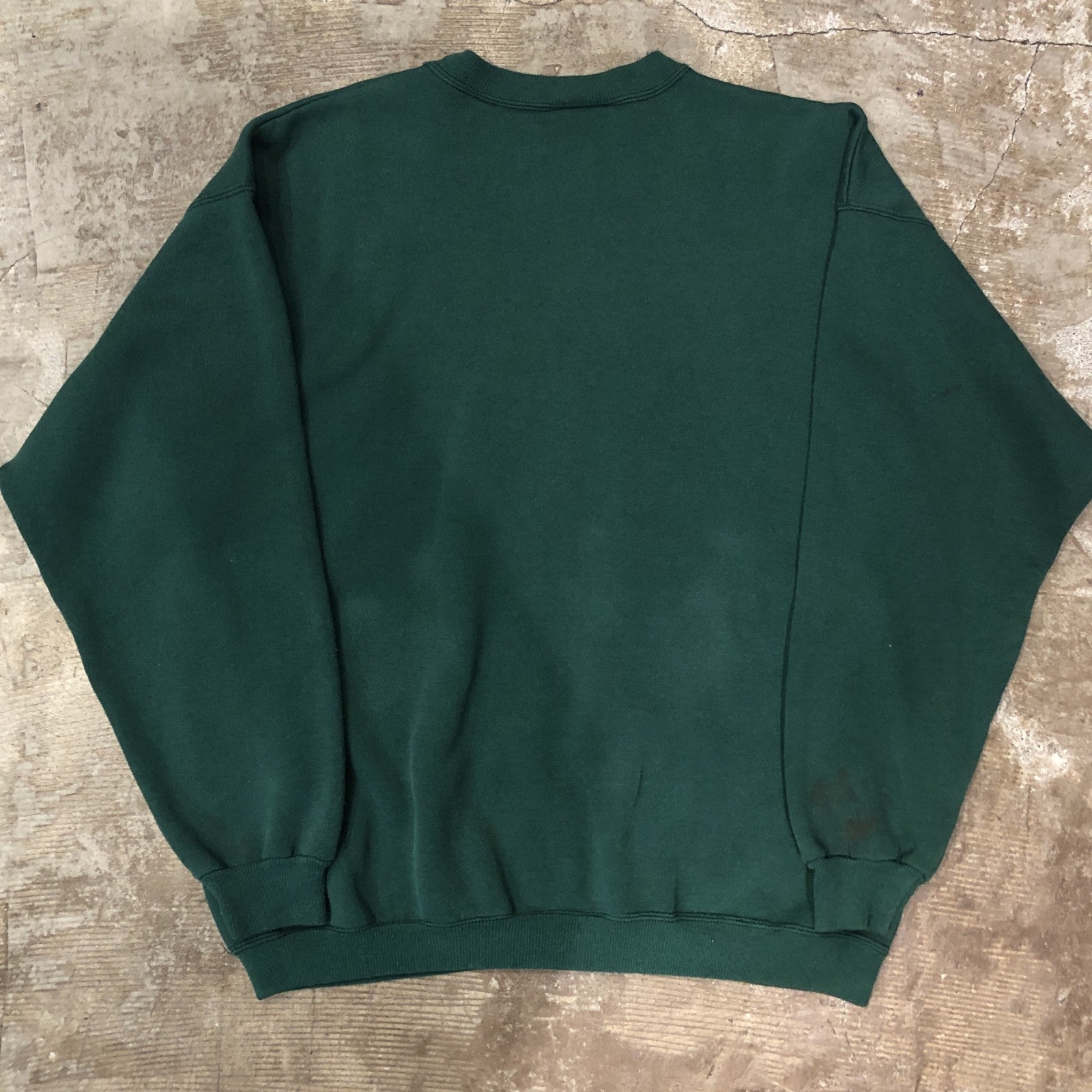 90s Hanes HEAVYWEIGHT USA製 無地スウェット L 緑 LARGE – 【古着屋