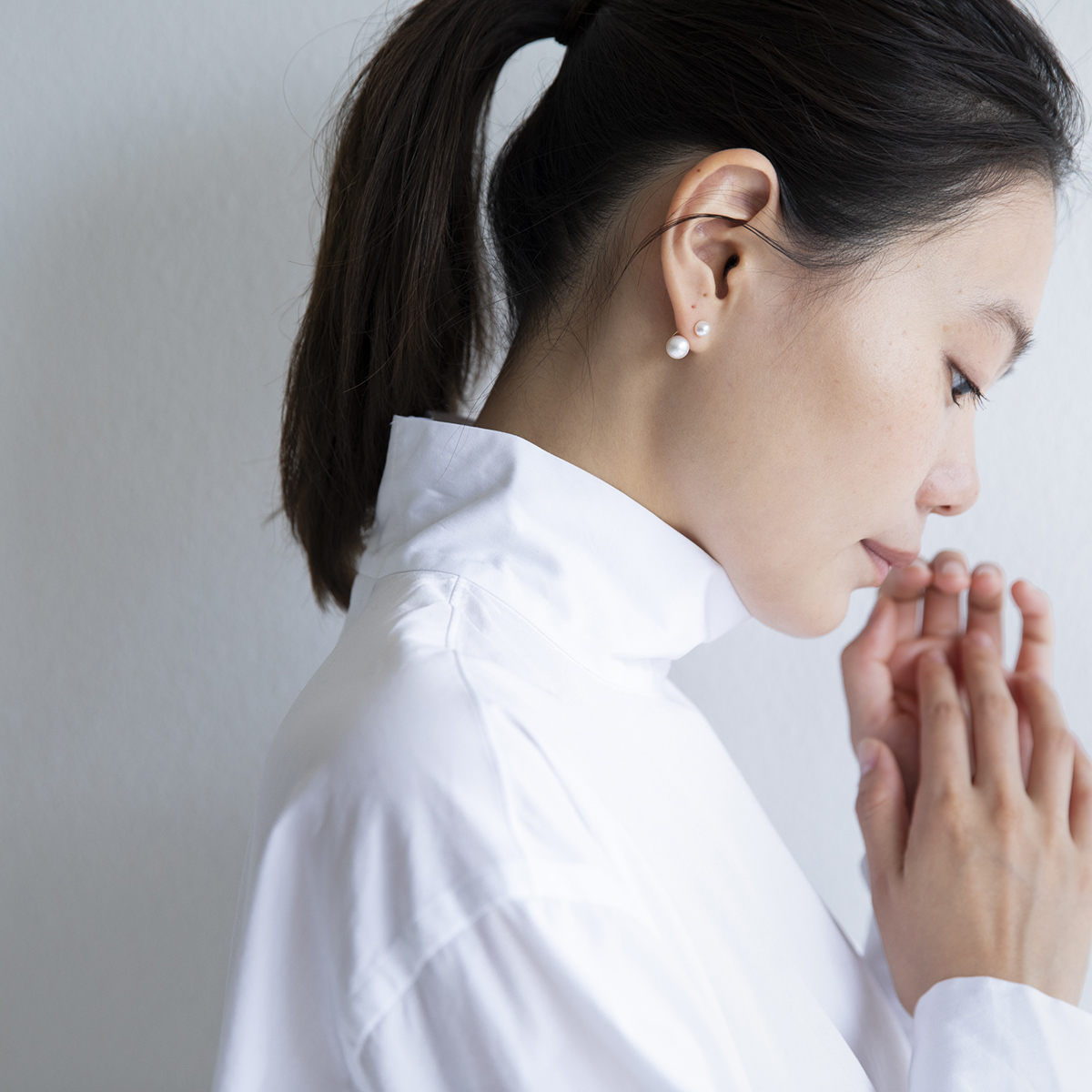 おおきな淡水パールの2粒ピアス - Satomi Kawakita Jewelry - weeksdays