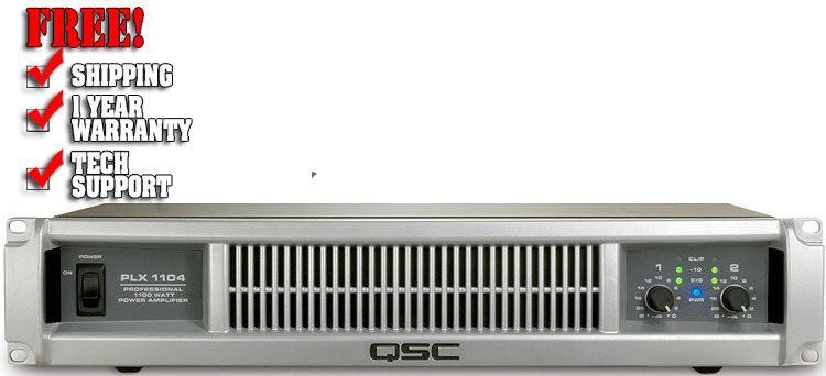 QSC PLX-1104 | DJ Amplifiers | Chicago DJ Equipment