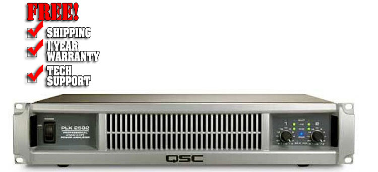 QSC PLX-2502, DJ Amplifiers, Chicago DJ Equipment