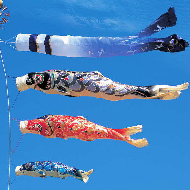 東旭スーパー・スバル 4m積美画鯉のぼり6点セット（ポールなし） 東旭