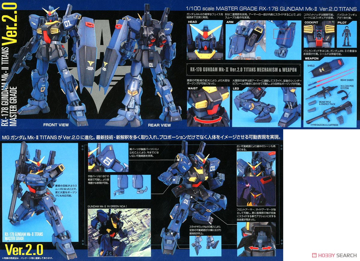 RX-178 ガンダムMk-II Ver.2.0 ティターンズ仕様 (MG) (ガンプラ