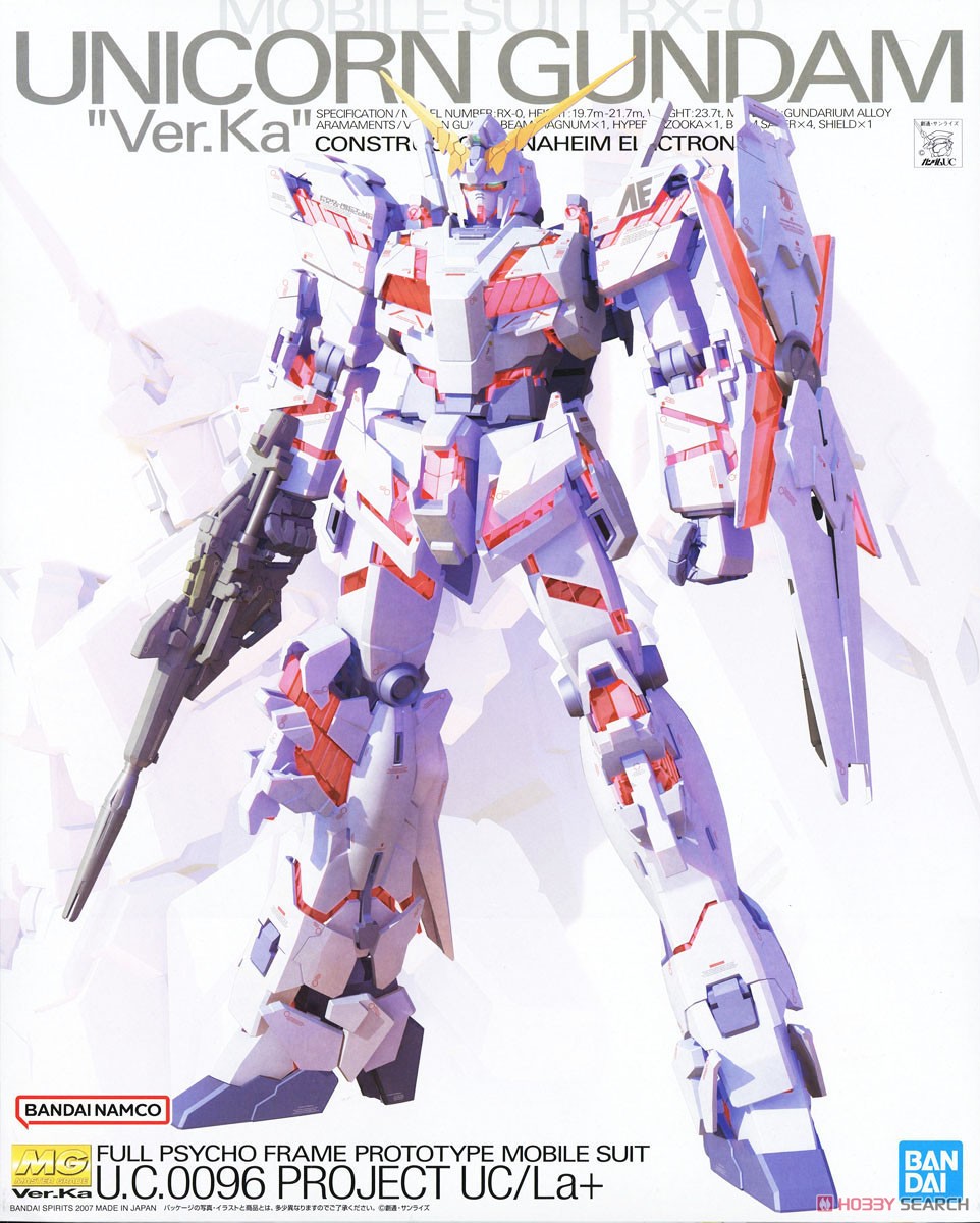 RX-0 ユニコーンガンダム Ver.Ka (MG) (ガンプラ) - ホビーサーチ