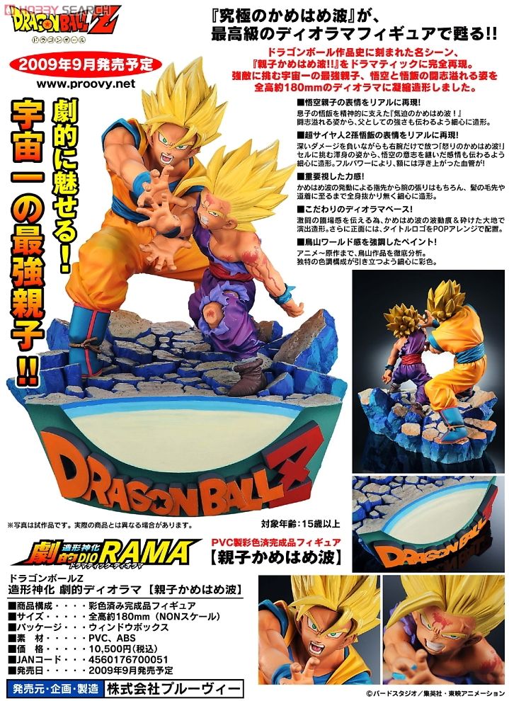 ドラゴンボールZ 造形神化 劇的ディオラマ 【親子かめはめ波