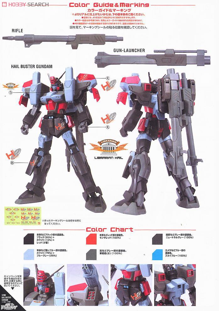 ヘイルバスターガンダム (1/100) (ガンプラ) - ホビーサーチ ガンプラ他