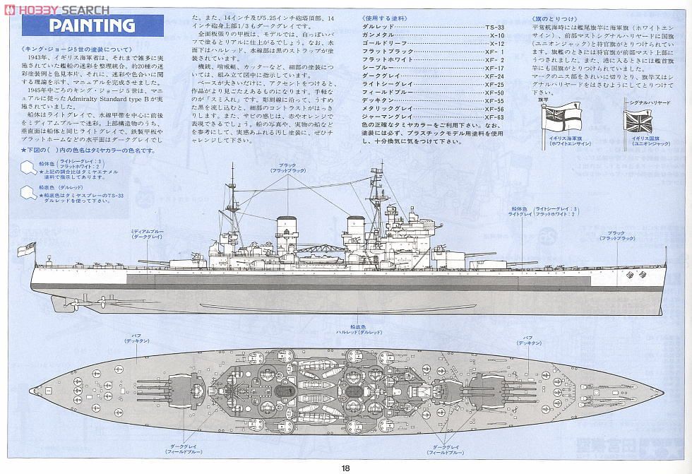 イギリス海軍戦艦 キングジョージ5世 (プラモデル) - ホビーサーチ