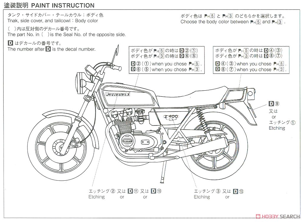 カワサキ Z400FX (プラモデル) - ホビーサーチ カーモデル