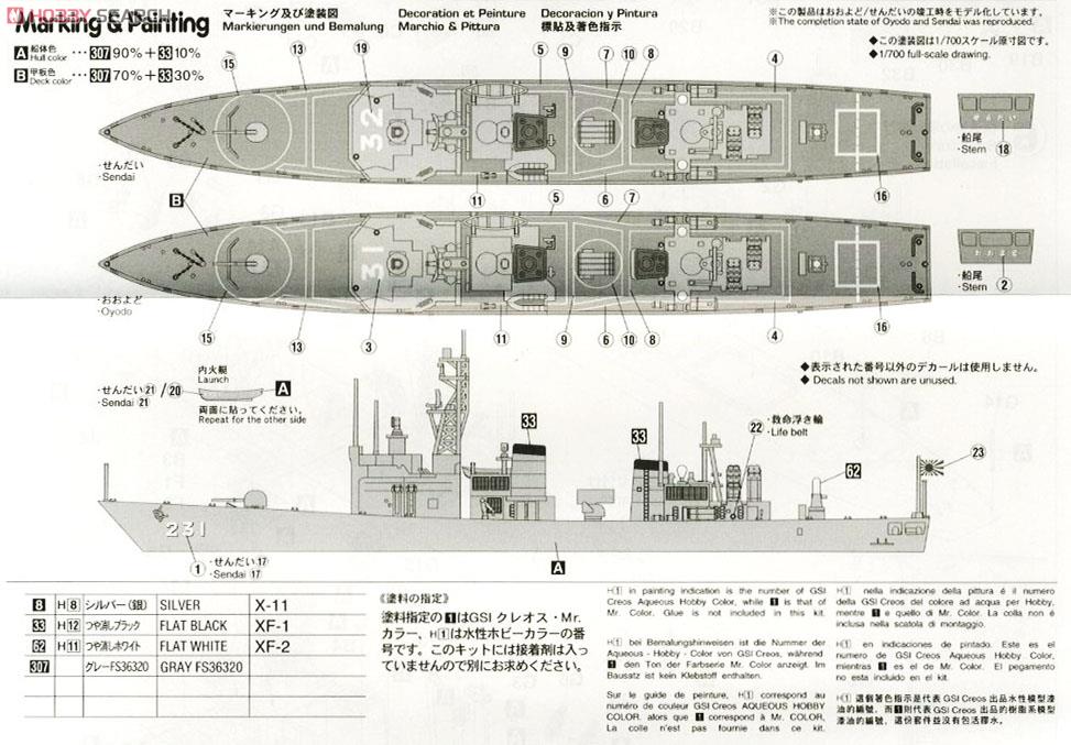 海上自衛隊護衛艦 おおよど(DE-231)/せんだい(DE-232) (プラモデル