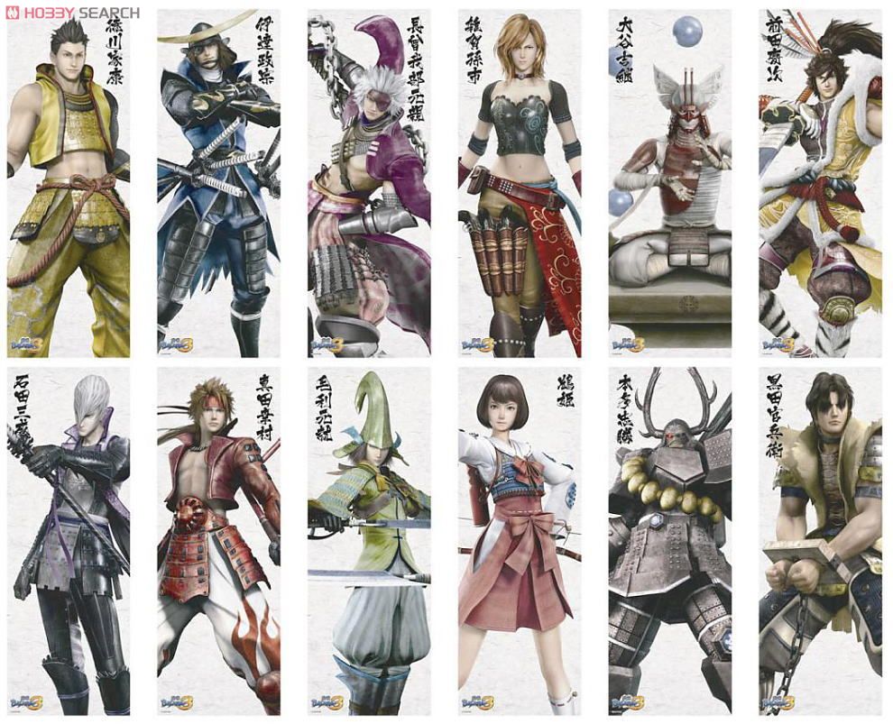 戦国BASARA3 短冊ポスター (8個セット) (キャラクターグッズ) - ホビー