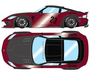 lb nation Fairlady Z(RZ34) (RS Watanabe 8spoke wheel) バーガンディ