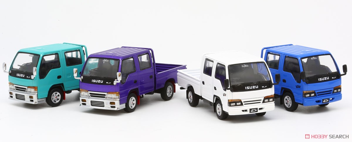 いすゞ エルフ(ELF) ダブルキャブ - ブルー (ミニカー) - ホビーサーチ