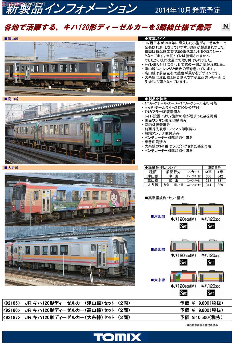 JR キハ120形 ディーゼルカー (高山線) (2両セット) (鉄道模型