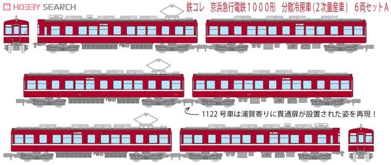 鉄道コレクション 京急電鉄 1000形 分散冷房車 (2次量産車) (6両セット