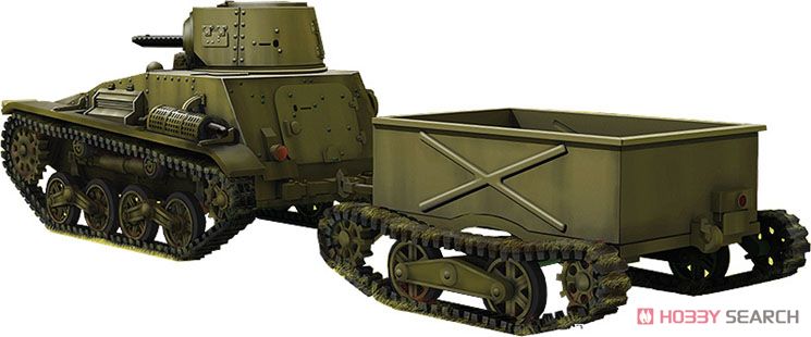 日・九四式軽装甲車前期型牽引トレーラー2タイプ付 (プラモデル