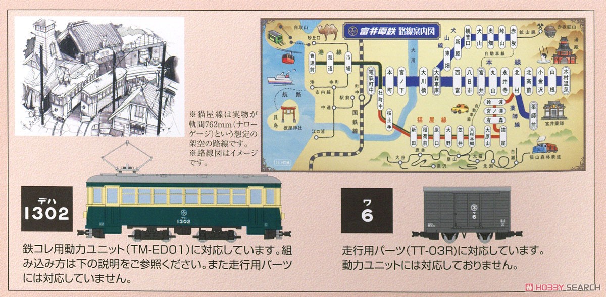 鉄道コレクション ナローゲージ80 猫屋線直通用路面電車＋貨車セット