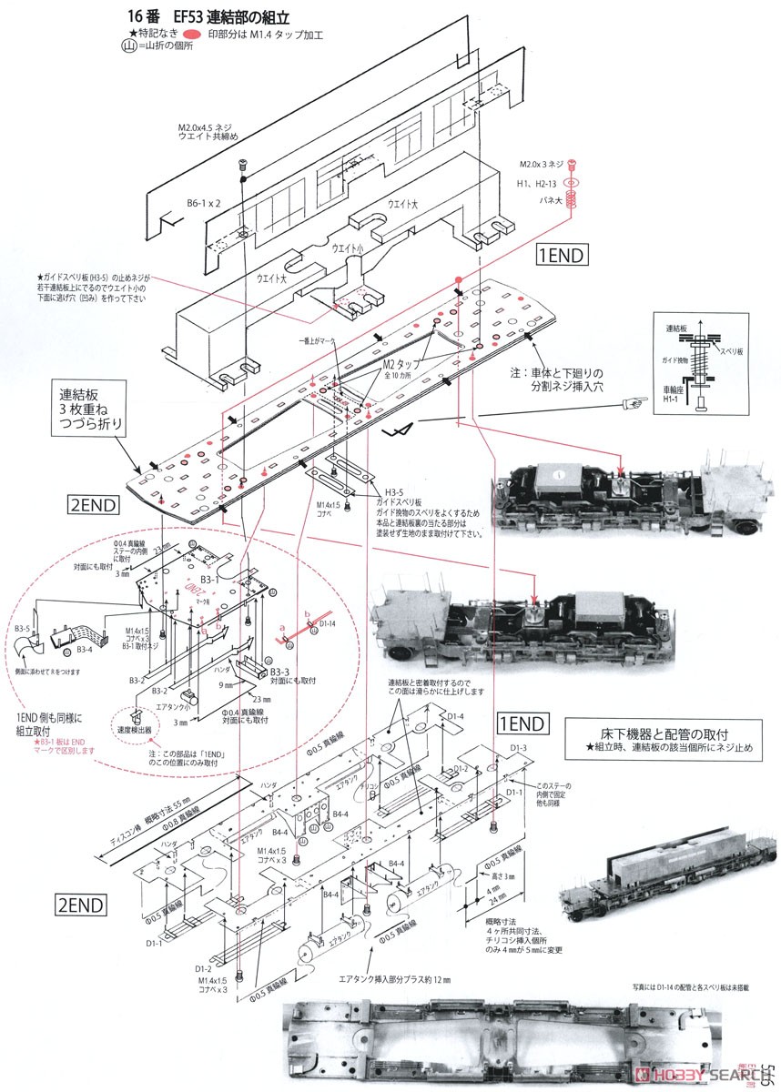 16番(HO) 国鉄 EF53形 (前期型戦後仕様) 電気機関車 組立キット