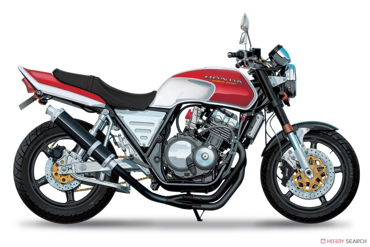 ホンダ NC31 CB400 SUPER FOUR `92 カスタムパーツ付き (プラモデル