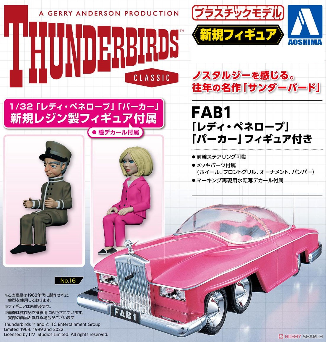 FAB1 「レディ・ペネロープ」 「パーカー」フィギュア付き (プラモデル