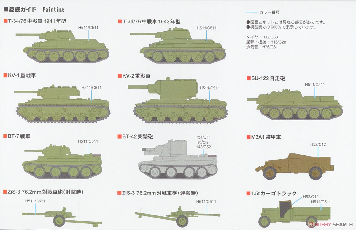 WWII ロシア軍用車両セット 1 (プラモデル) - ホビーサーチ ミリタリー