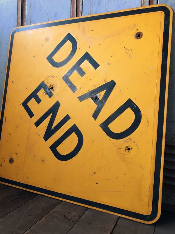 Vintage Road Sign DEAD END (T620) - 2000toys Antique Mall