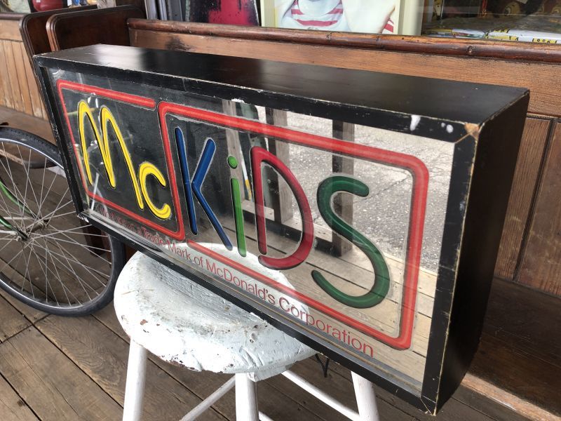 80s Vintage McDonalds McKidS Store Display Lighted Sign (T849