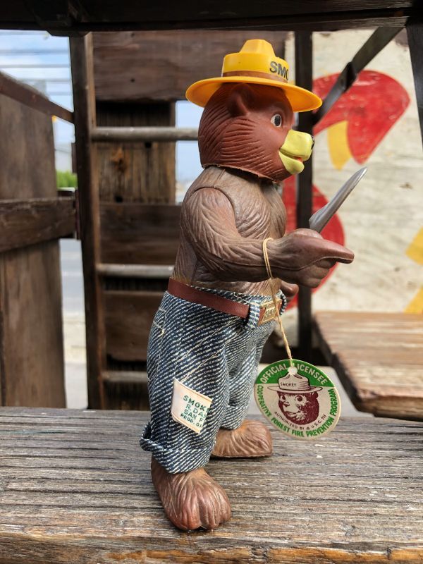 70s Vintage Dakin Smokey The Bear Figure (B835) - 2000toys Antique