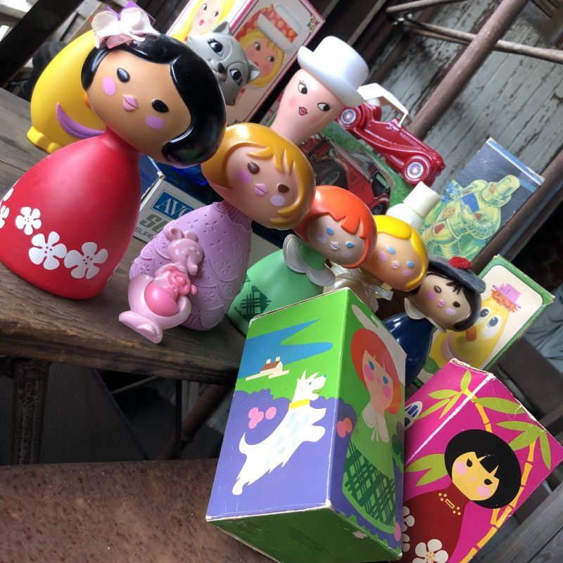 70s Vintage AVON Small World Bottle w/box (M905) - 2000toys