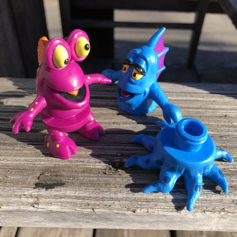 80s Vintage Wendy's Advertsing Meal Toys Alien Mix-Ups PVC Figures