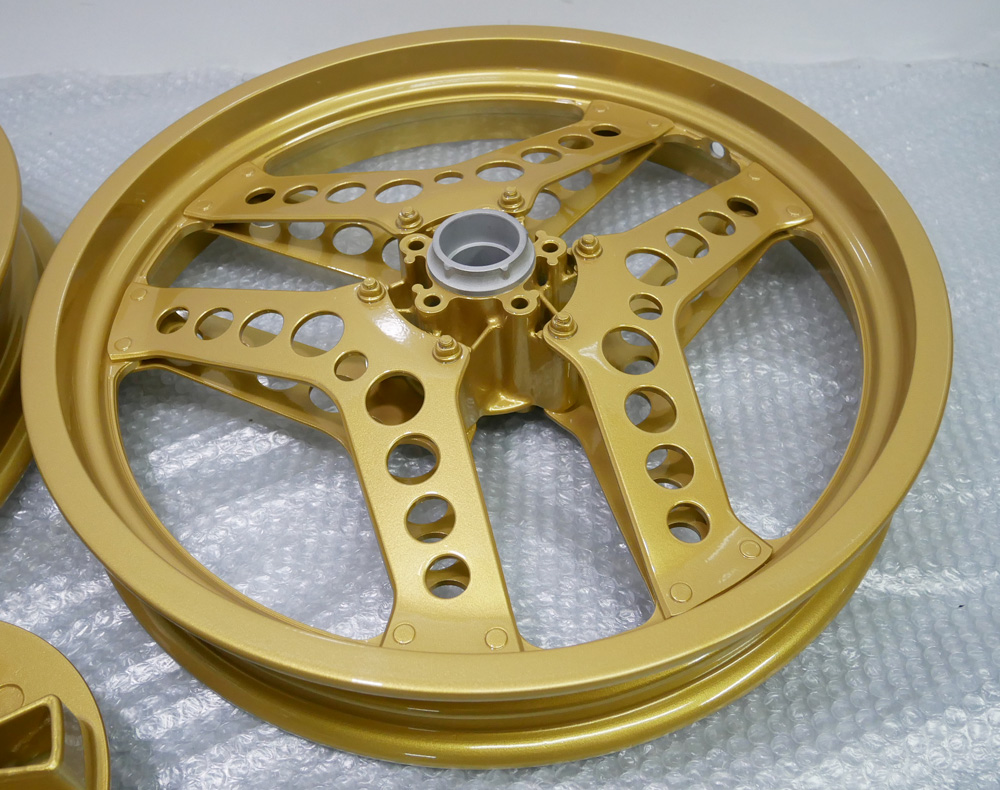 ホンダCB750Fブーメランコムスターホイール/パウダーGold tastic