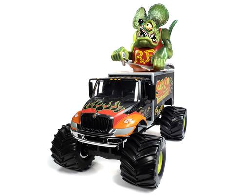 Rat Fink Speed Shop Monster Truck in Flat Black with Rat Fink