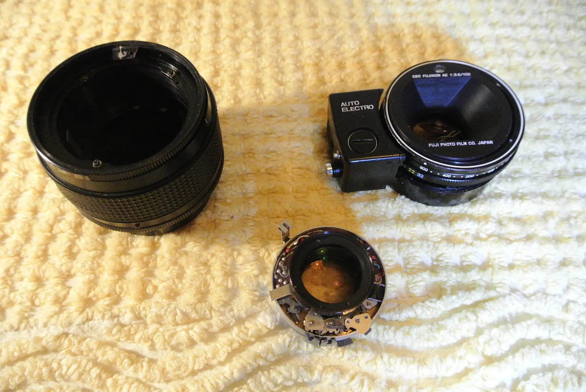 Fuji 100mm F3.5 AE Lens (6X9) adapted to Pentax (35mm) - 35mmc