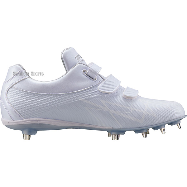 野球 ゼット スパイク 野球スパイク マジックテープ 金具 白 ホワイト