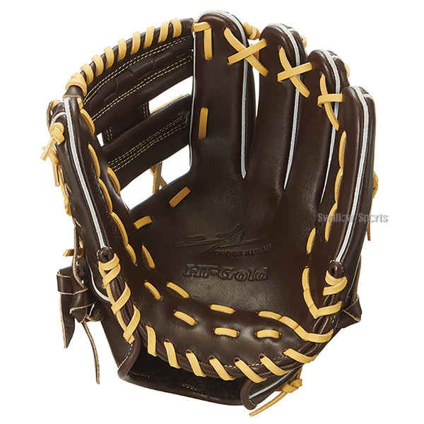 野球 ハイゴールド 軟式グローブ グラブ 己極 SRダークブラウン 内野