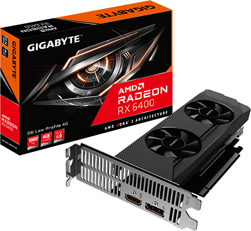 GIGABYTEとPowerColor，玄人志向製RX 6400カードが4月22日に発売。価格