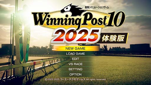 Winning Post 10 2025」，体験版を本日配信。Nintendo Switch版の