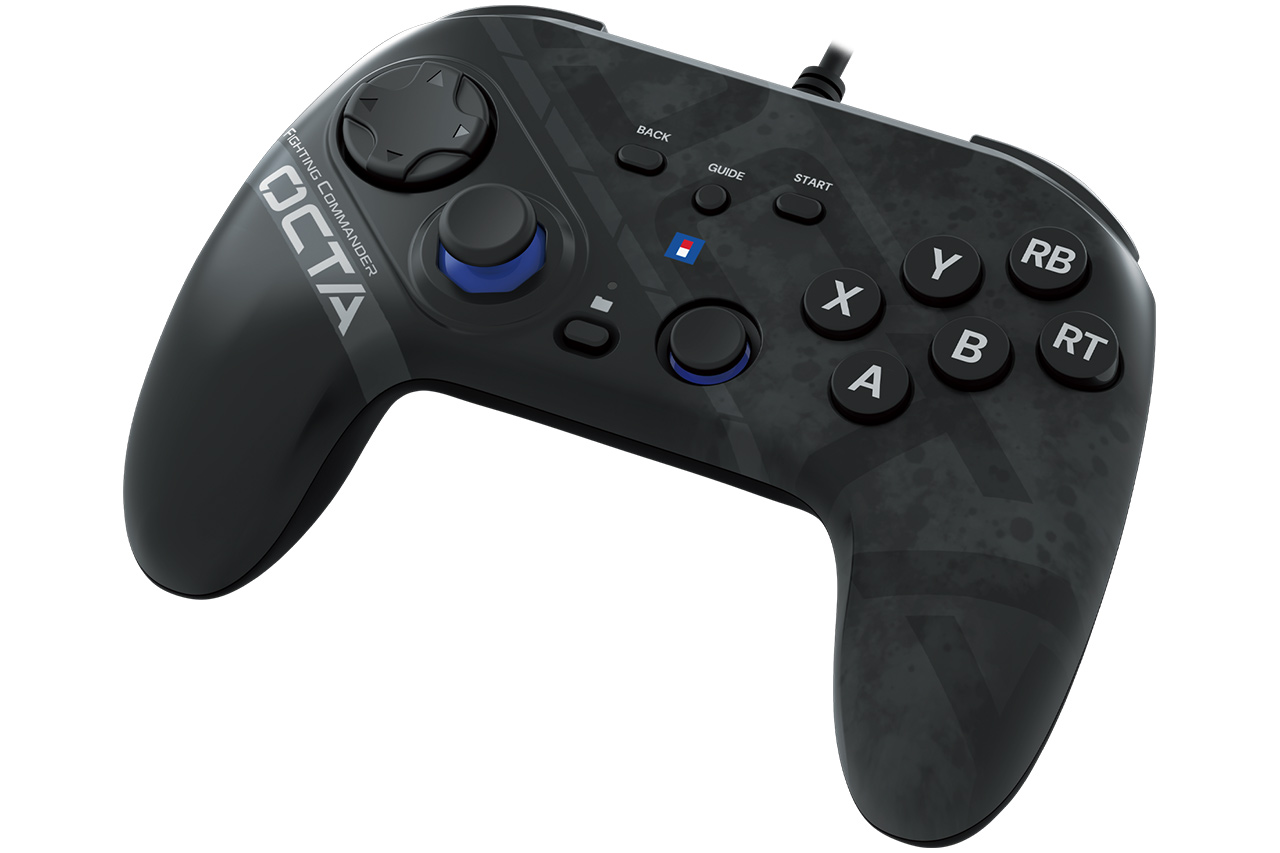 天面6ボタンタイプの格闘ゲーム向けPC用ゲームパッド「ファイティング
