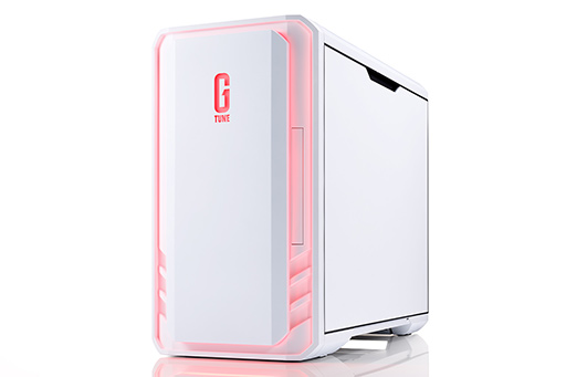 鮮やかなホワイト筐体の新PCケースを採用するミニタワー型PCがG TUNE