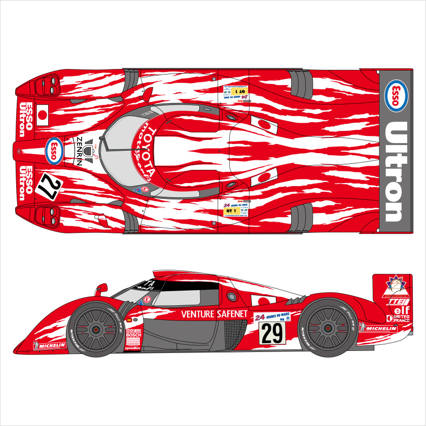 SHUNKO 1/24 TS020 1998LM デカール タミヤ対応 | クアトロポルテ 通販