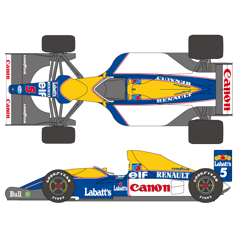 SHUNKO 1/12 ウイリアムズ FW14B デカールセット タミヤ対応