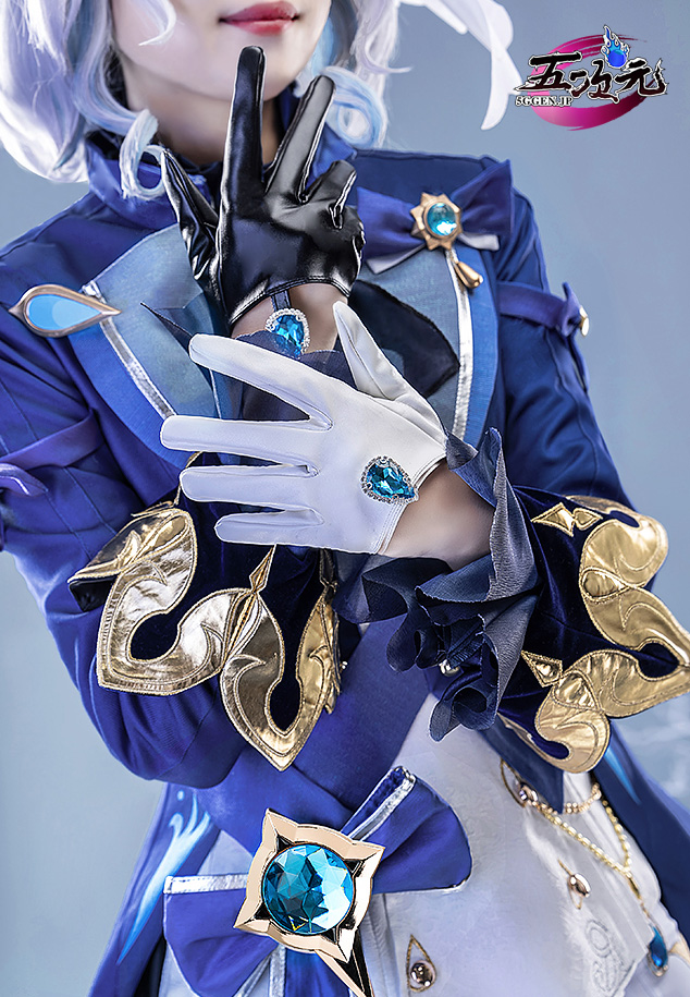 五次元 基萌 原神 コスプレ フリーナ・プネウマ 水神 衣装