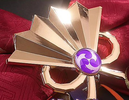 三分妄想 原神 コスプレ 雷電将軍 リニューアル 金属パーツ 扇子 追加購入