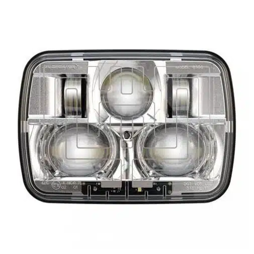 JW Speaker 5 x 7 LED Headlight LED and Low Beam Heated with Chrome