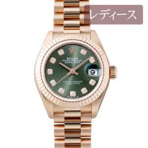 ロレックス デイトジャスト28 Ref.279178G シャンパン10Pダイヤ 新品