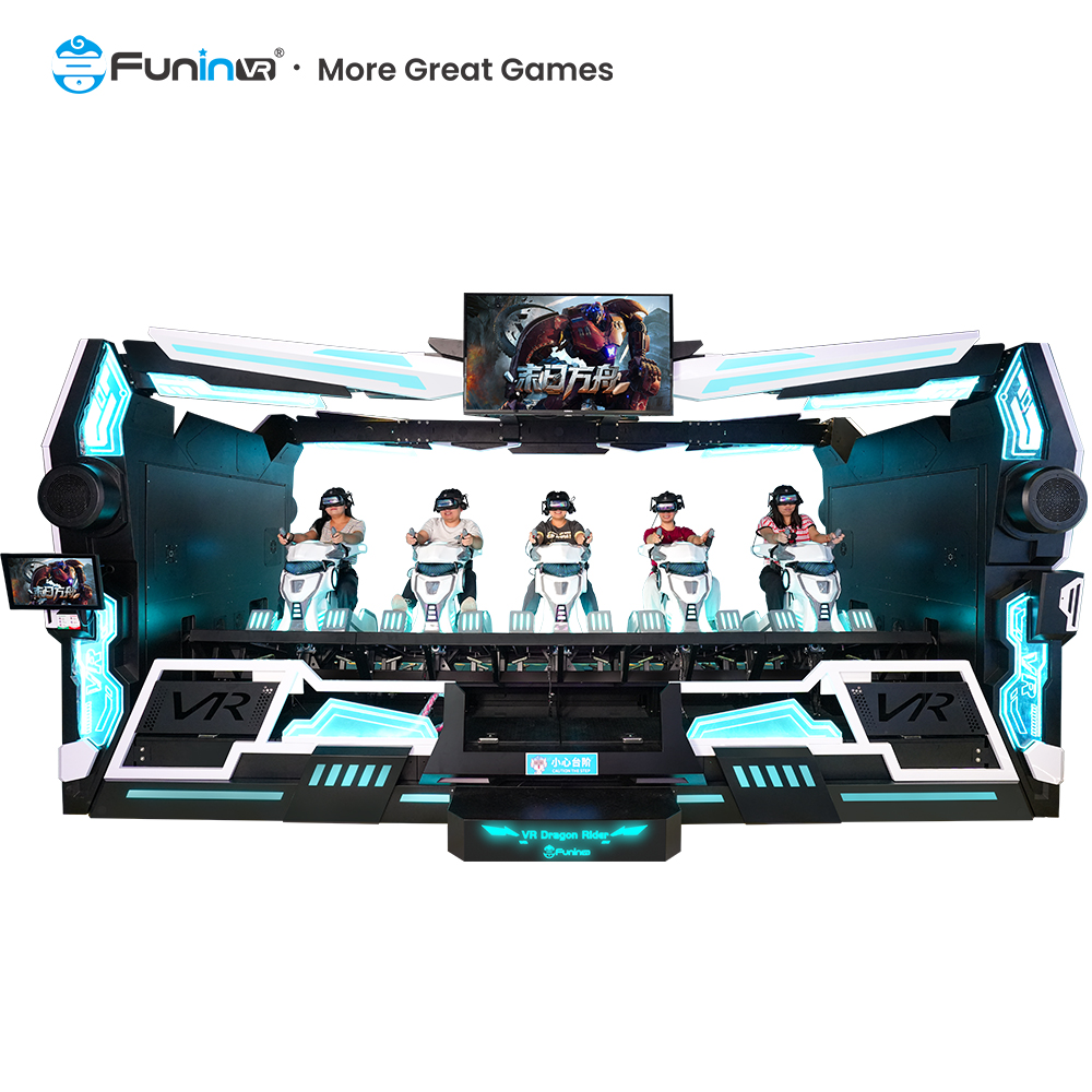 VRドラゴンライダー 5 座席アーケードゲーム機 - 9D VR シミュレーター